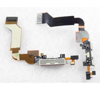 Шлейф для iPhone 4S на системный разъем Белый