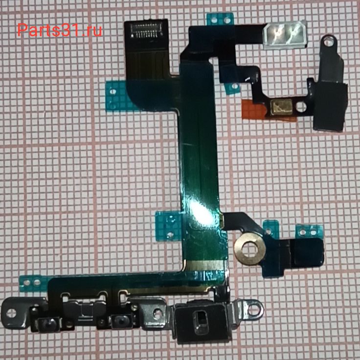Шлейф для iPhone SE на кнопку включения/кнопки громкости/микрофон/вспышка
