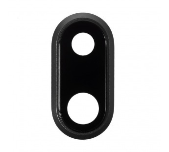 Стекло камеры для iPhone X в рамке Черный