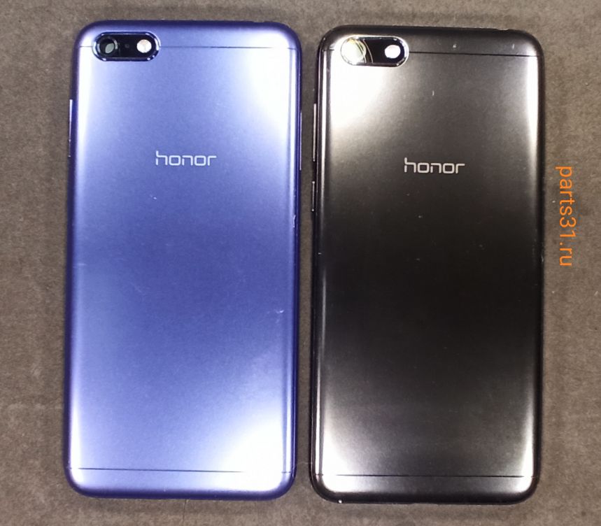 Задняя крышка для Huawei Honor 7A Черный (есть стекло камеры,вспышки.кнопки)