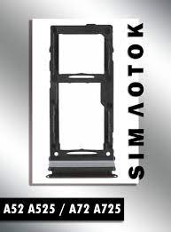 Контейнер SIM Samsung A525F/A526B/A528B (A52/A52 5G/A52s 5G) Черный