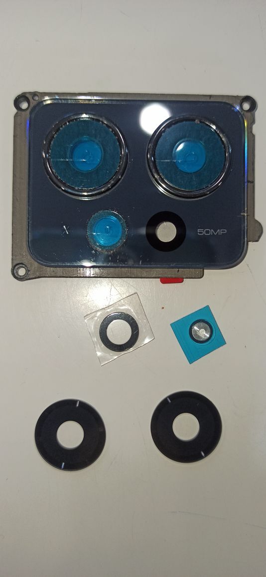 Стекло камеры для Xiaomi Redmi Note 12 4G (23021RAA2Y) в сборе с рамкой Черный