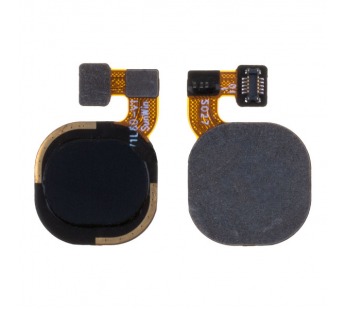 Шлейф для Tecno Spark 7 сканер отпечатка пальцев Черный