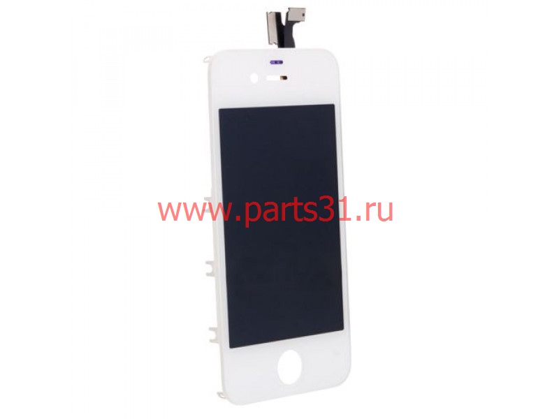 Дисплей для iPhone 4 Белый модуль в рамке в сборе с тачскрином