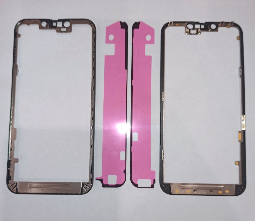 Рамка для переклейки стекла с тачскрином для iPhone 13 Черный