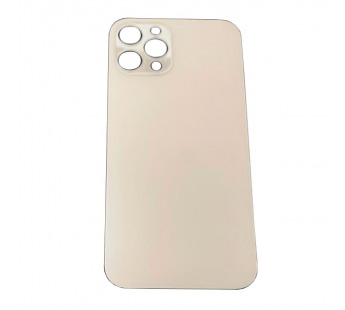 Задняя крышка для iPhone 12 PRO золото (стекло, широкий вырез под камеру, логотип)