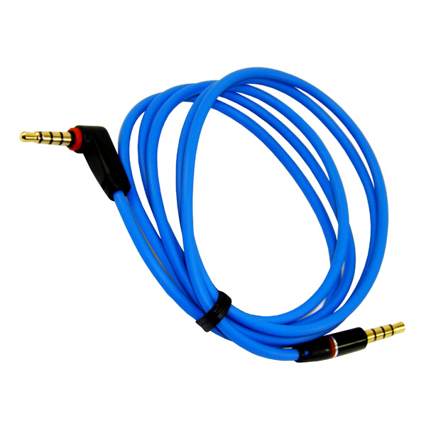 Кабель AUX, Jack 3,5 mm(f) – Jack 3,5 mm(f), 1.0м,синий