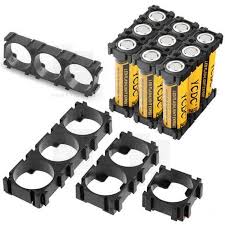 Держатель для сборки аккумуляторов 18650 (3 ячейки, пластик, уп10шт.)