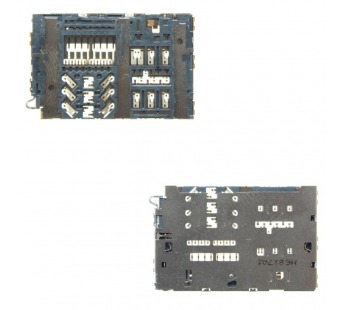 Коннектор SIM+MMC Samsung A310F/A510F/A600F/A605F/G570/J330F/J415F/J530F/J600F/J610F/J730F/J810F№187