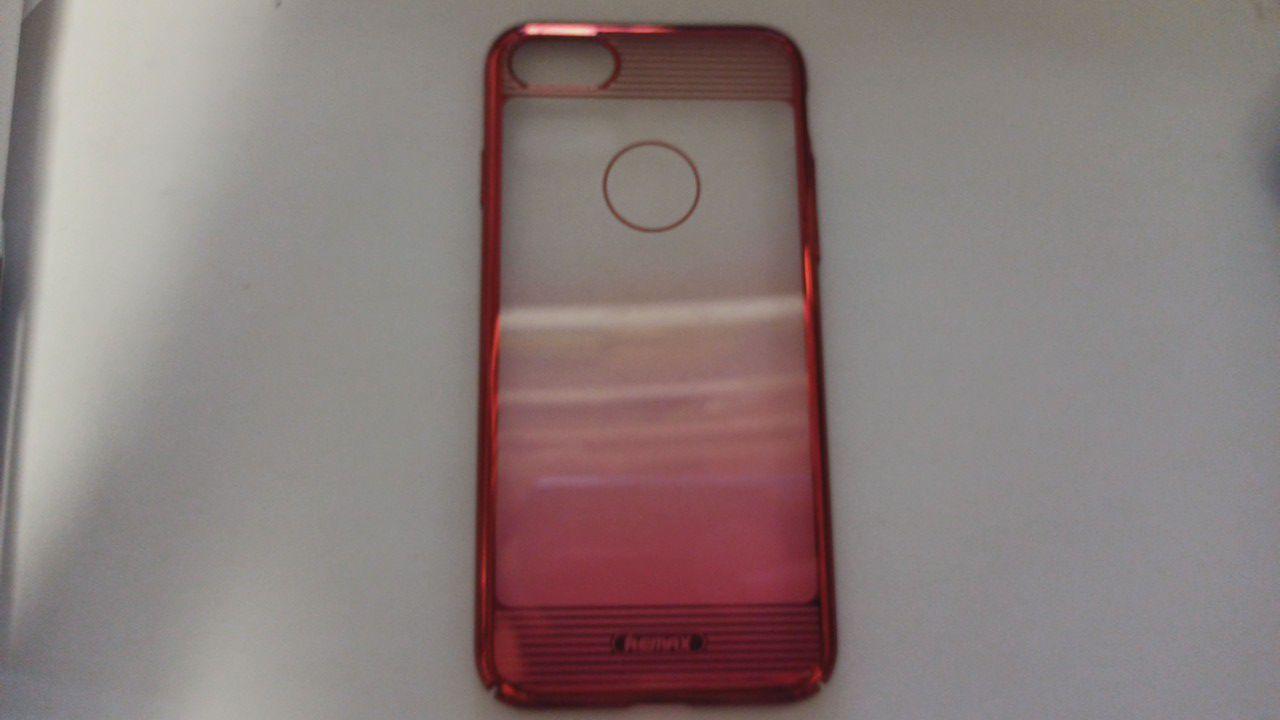 Чехол задняя накладка iPhone 7/8/SE 2020 (4.7) Remax Nora Creative Case, прозрачный,red