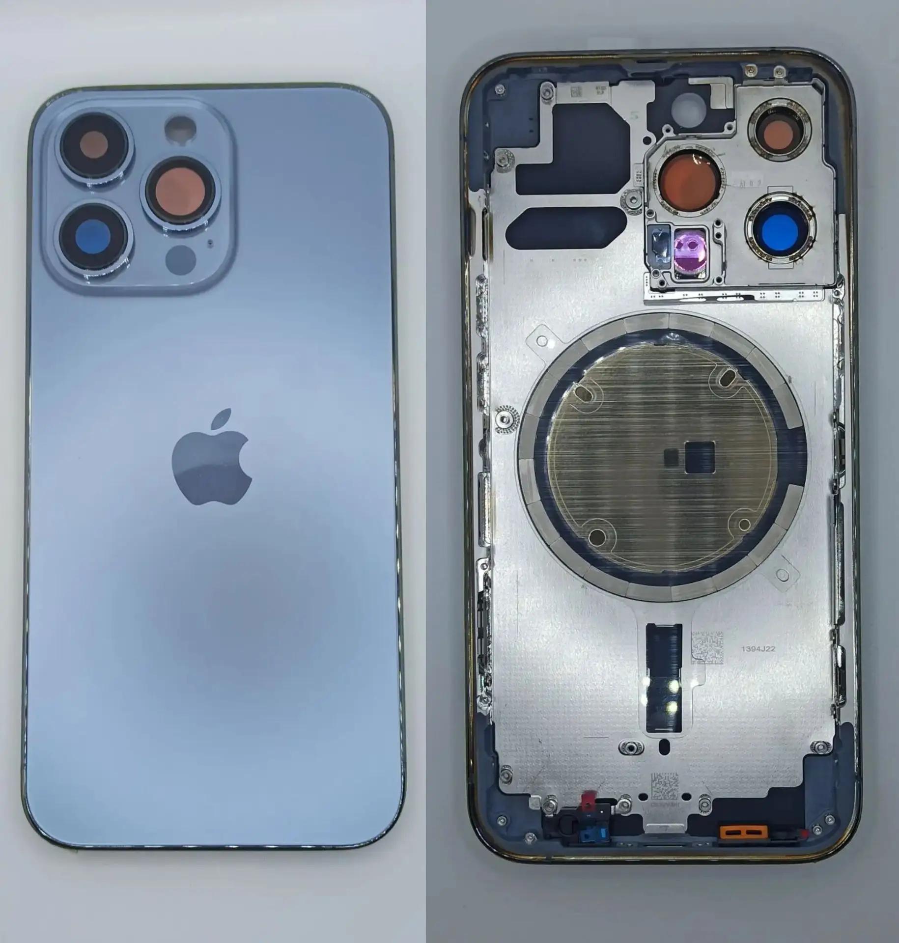 Корпус для iPhone 13 Pro (1 Sim) Голубой – Премиум