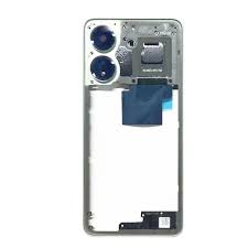 Средняя часть для Xiaomi Poco C65 (2310FPCA4G) Черный (+ стекло камеры в рамке и толкатель)