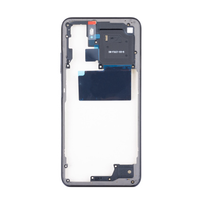 Средняя часть для Xiaomi Redmi Note 10/10S/Poco M5s (M2102K7AG/M2101K7BNY/2207117BPG) Черный+толкатель