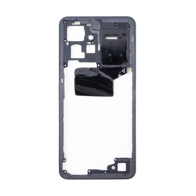 Средняя часть для Xiaomi Redmi Note 12 4G (23021RAA2Y) Черный+толкатель