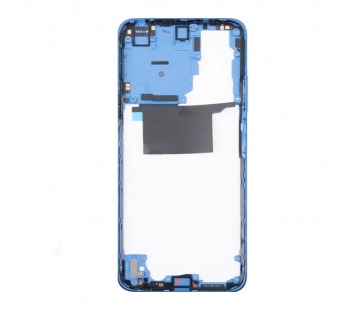 Средняя часть для Xiaomi Redmi Note 11/11S 4G (2201117TY/2201117SY) Синий+толкатель