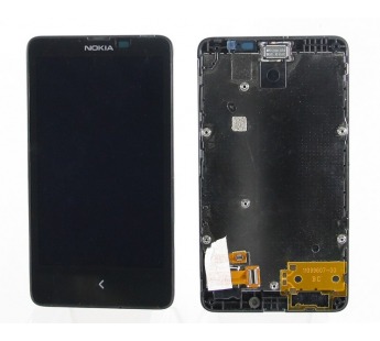 Дисплей Nokia X Dual модуль в рамке (RM-980) Черный