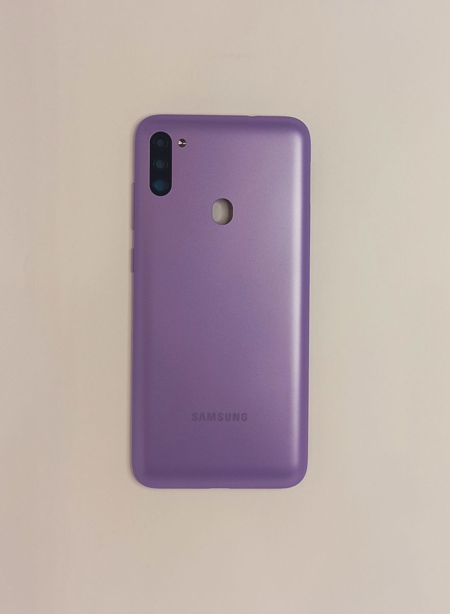 Задняя крышка для Samsung M115F (M11) Фиолетовый  ( есть стекло камеры,вспышки.кнопки )