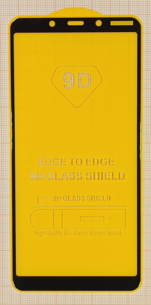 Защитное стекло “Полное покрытие” Nokia 3.1 Plus Черное