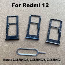 Контейнер SIM для Xiaomi Redmi 12 4G (23053RN02Y) Голубой