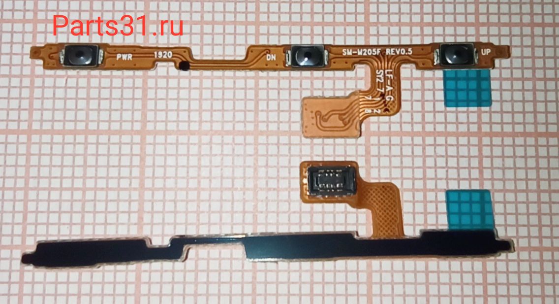 Шлейф для Samsung M205F/M105F/A105F (M20/M10/A10) на кнопки громкости/включения