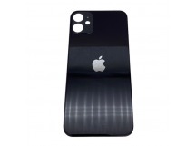 Задняя крышка для iPhone 11 Черный ( широкий вырез под камеру, логотип) – OR