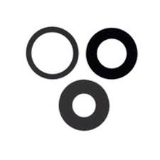 Стекло камеры для iPhone 16 Pro/16 Pro Max (комплект 3 шт.) Черный