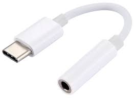 Переходник / адаптер для наушников Type-C (m) / выход 3,5,(11.5 см) Белый