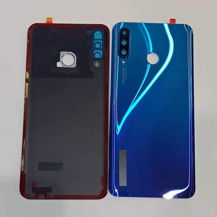 Задняя крышка для Huawei P30 Lite (24MP) Синий – OR со стеклом камеры,вспышки