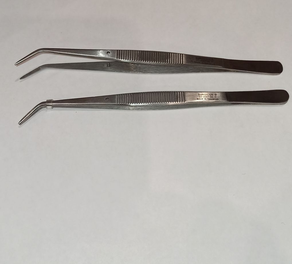 Пинцет изогнутый медицинский SD-0007-05 Пакистан