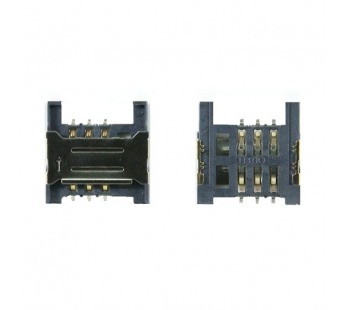 Коннектор SIM Micromax Q346/Q341/Q327/414/326/S303/X249+/D306/Q333/334/X401/352/2050/1800/S302  №63