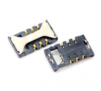Коннектор SIM Samsung i8160/i8190/i8200/E2232/i8350/S5260/S5302/S5660/S7250/S7270/S7272/S7500 №87