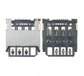 Коннектор SIM Samsung S5282/S5310/S5312/S6790/S7262/S7390/S7392/G130/G313H/G318H №93