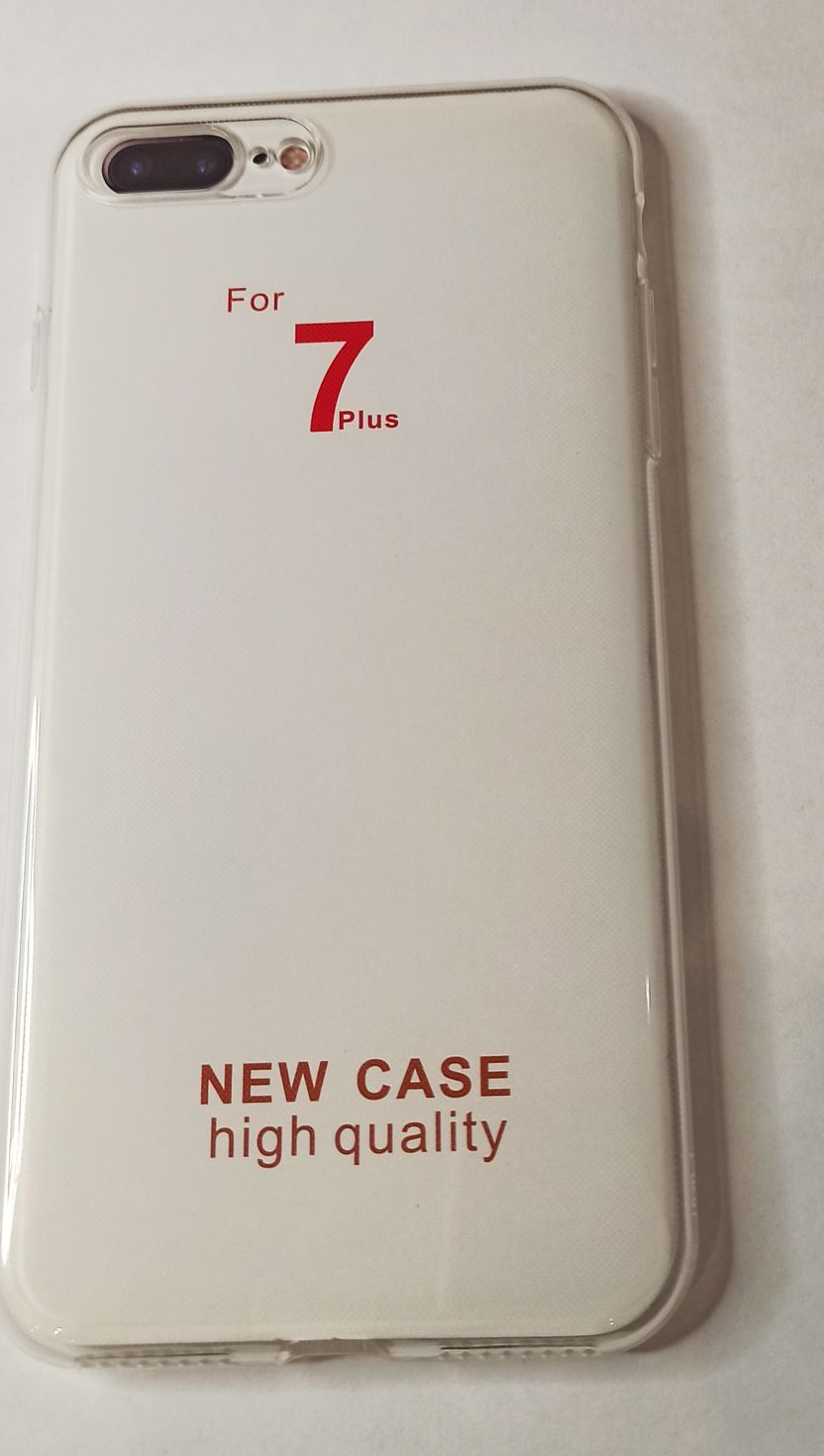 Чехол задняя накладка iPhone 7 Plus/8 Plus (с защитой камеры) Прозрачный