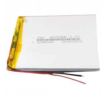 Аккумулятор универсальный 407595p 3,7v Li-Pol 3200 mAh (4*75*95 mm)