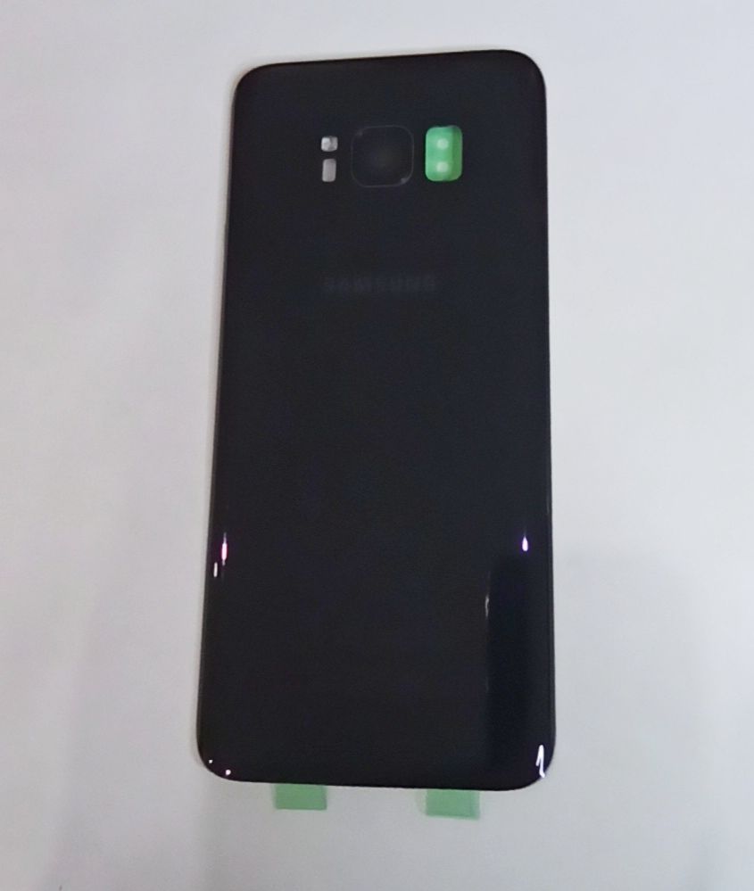 Задняя крышка для Samsung G950F (S8) Черный – OR со стеклом камеры