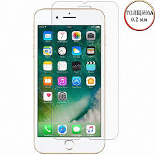 10шт.Защитное стекло для iPhone 7 Plus/ 8 Plus/ 6 Plus/ 6S Plus прозрачное Упаковка 10шт