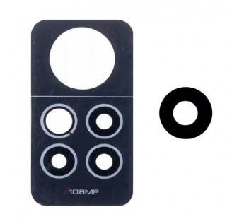 Стекло камеры для Xiaomi Redmi Note 12 Pro 4G (2209116AG) (комплект 2 шт.) Черный