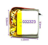Аккумулятор универсальный 032323p, 110mAh 3.7v (для MP3)