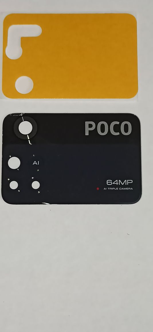 Стекло камеры для Xiaomi Poco M4 Pro 4G Черный