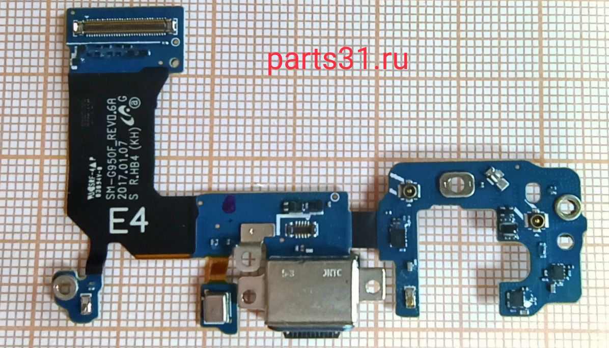 Шлейф для Samsung G950F (S8) на системный разъем/микрофон