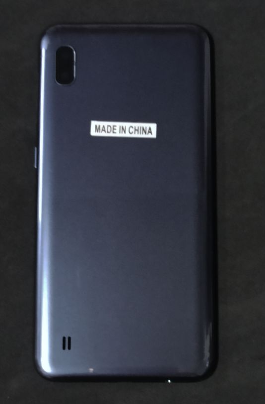 Задняя крышка для Samsung A105 (A10) Черный (есть стекло камеры,вспышки.кнопки)