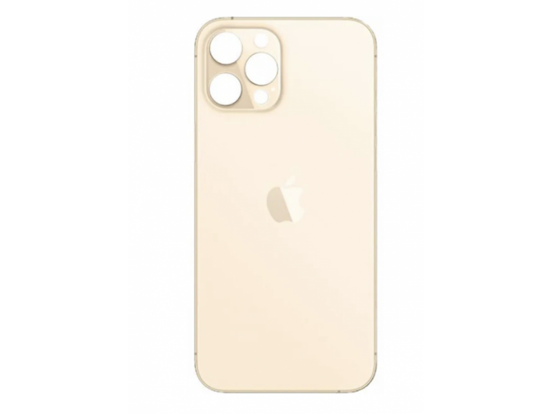 Задняя крышка для iPhone 12 Pro Золото (стекло, широкий вырез под камеру, логотип) – OR