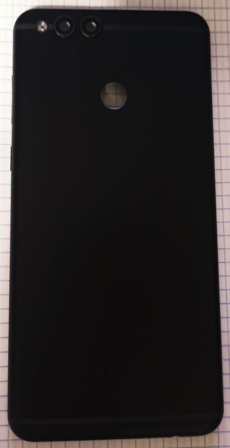 Задняя крышка для Huawei Honor 7X Черный (есть стекло камеры,вспышки.кнопки)