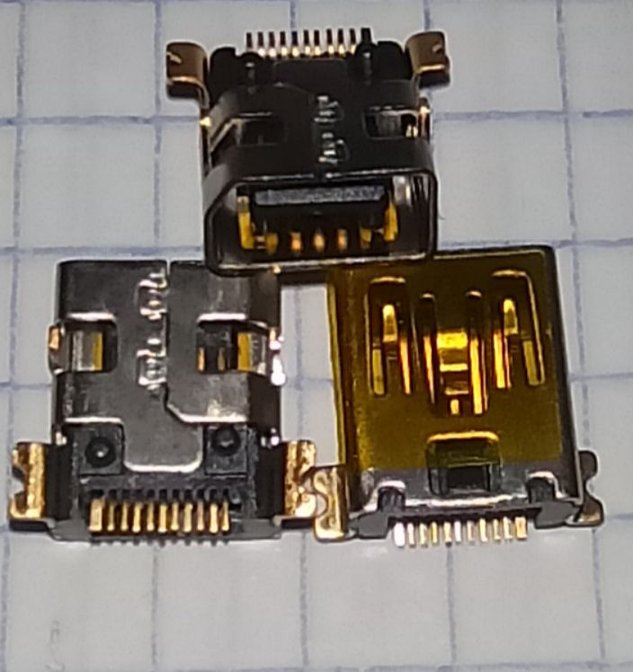 Разъем №140 Mini USB для HTC P3400/P3600/P4550/TYTN/S620/Viva/Hero/Tattoo