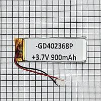 Аккумулятор универсальный 042368мм (3.7v) 900mAh
