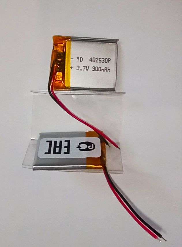 Аккумулятор универсальный 402530p 3,7v Li-Pol 300 mAh (4*25*30 mm)