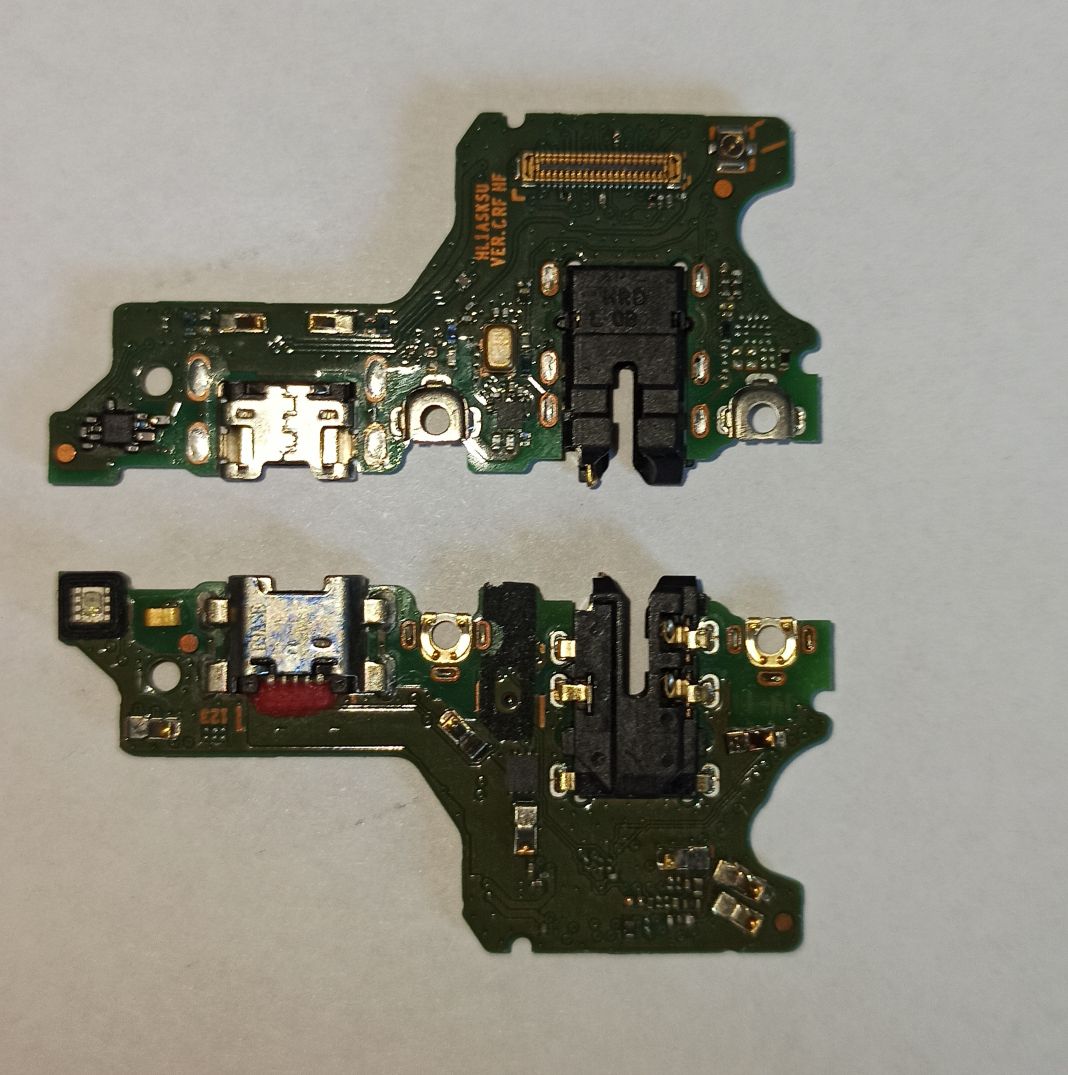Шлейф для Huawei Honor 9C плата на системный разъем/разъем гарнитуры/микрофон – Премиум