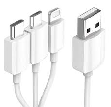 Кабель USB – Type-C,  8 pin,  micro 0.2 см универсальный,белый (коротыш)