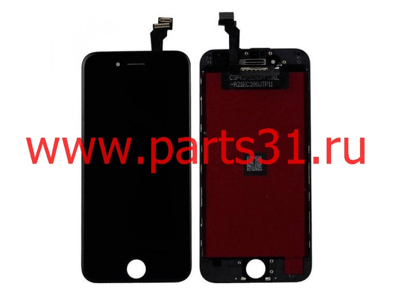 Дисплей для iPhone 6 Черный (Завод Shenchao) модуль в рамке в сборе с тачскрином