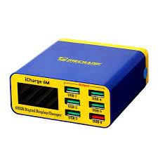 Зарядная станция Mechanic iCharge 6M (40W, 5USB/USB-QC3.0, дисплей)